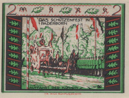 2 MARK 1921 Stadt PADERBORN Westphalia DEUTSCHLAND Notgeld Banknote #PG255 - Lokale Ausgaben