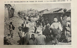 1905 LES TREMBLEMENTS DE TERRE EN ITALIE - LA CALABRE DÉVASTÉE - LA VIE ILLUSTRÉE - 1900 - 1949