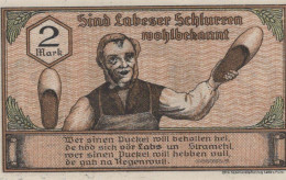 2 MARK 1921 Stadt LABES Pomerania UNC DEUTSCHLAND Notgeld Banknote #PB877 - [11] Emisiones Locales