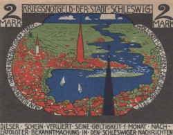 2 MARK 1918 Stadt SCHLESWIG Schleswig-Holstein DEUTSCHLAND Notgeld #PJ111 - [11] Emissions Locales