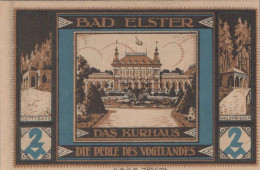 2 MARK 1914-1924 Stadt BAD ELSTER Saxony UNC DEUTSCHLAND Notgeld Banknote #PC937 - Lokale Ausgaben