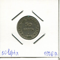 50 LEPTA 1926 GREECE Coin #AK469.U.A - Grèce