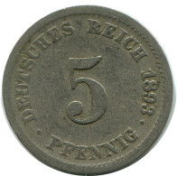 5 PFENNIG 1893 D ALEMANIA Moneda GERMANY #DB148.E.A - 5 Pfennig