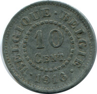 10 CENTIMES 1916 BELGIQUE BELGIUM Pièce #AX365.F.A - 10 Centimes