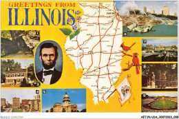 AETP6-USA-0484 - GREETINGS FROM ILLINOIS - Sonstige & Ohne Zuordnung