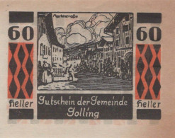 20 HELLER 1920 Stadt GOLLING AN DER SALZACH Salzburg Österreich Notgeld #PD998 - [11] Emisiones Locales