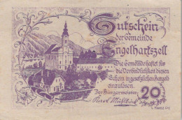 20 HELLER 1920 Stadt ENGELHARTSZELL Oberösterreich Österreich Notgeld #PF088 - [11] Local Banknote Issues