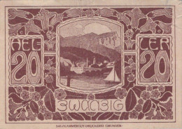 20 HELLER 1920 Stadt EBENSEE AM TRAUNSEE Oberösterreich Österreich #PF018 - Lokale Ausgaben