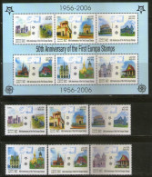 Laos 2005 Europa Historical Monuments Sc 1668-73a Set+M/s MNH # 5238 - Monumenti