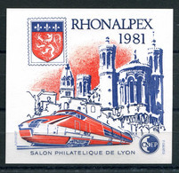 RC 24281 FRANCE COTE 10€ CNEP N° 2 - 1981 SALON PHILATELIQUE DE LYON BLOC FEUILLET NEUF ** MNH TB - CNEP