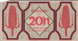 20 HELLER 1920 Stadt SANKT GEORGEN AN DER GUSEN Oberösterreich Österreich #PF225 - [11] Local Banknote Issues