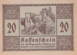 20 HELLER 1920 Stadt REHBERG BEI KREMS AN DER DONAU Österreich #PE567 - [11] Emissions Locales
