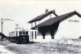 Photo - Gare De Marsannay La Cote - 1950 - Motrice De Dietrich Venant De Dijon Direction Gevrey  - Retirage - Non Classificati