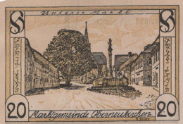 20 HELLER 1920 Stadt OBERNEUKIRCHEN Oberösterreich Österreich Notgeld #PE506 - Lokale Ausgaben