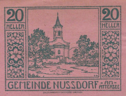 20 HELLER 1920 Stadt NUSSDORF AM ATTERSEE Oberösterreich Österreich #PE216 - [11] Emissioni Locali
