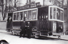 Photo - Tramway Electrique De DIJON  - Rue Des Trois Ponts - Motrice Buire N°18 - Retirage - Unclassified