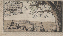 20 HELLER 1920 Stadt MÜNZBACH Oberösterreich Österreich Notgeld Banknote #PI176 - [11] Emissioni Locali