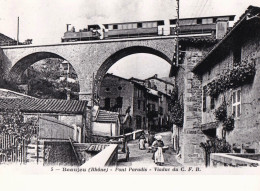 Photo - 69 - Rhone - BEAUJEU - Pont Paradis - Viaduc Du C.F.B -    Retirage - Treni