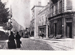 Photo - 69 - Rhone -VILLEFRANCHE-SUR-SAÔNE - Rue Victor Hugo - Café Continental -    Retirage - Trains