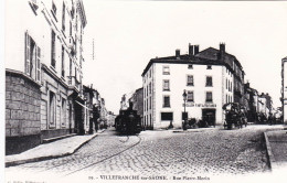 Photo - 69 - Rhone - VILLEFRANCHE Sur SAONE - Rue Pierre Morin - Train Vapeur - Retirage - Unclassified