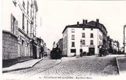 Photo - 69 - Rhone - VILLEFRANCHE Sur SAONE - Rue Pierre Morin - Train Vapeur - Retirage - Non Classificati