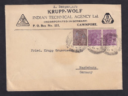 INDIA - Envelope Sent From India To Germany, Nice Franking And Header Of Company / 2 Scans - Andere & Zonder Classificatie