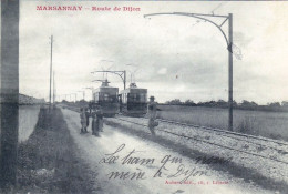 Photo - 21 - Cote D'or - MARSANNAY La COTE - Route De Dijon - Croisement De Deux " Lorraine Dietrich " - Retirage - Non Classificati