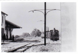 Photo - 21 -   Dijon- Gevrey -chemins De Fer De La Cote D'or - Arrivée D'un Train Vapeur En Gare De Marsannay - Retirage - Non Classificati