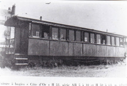 Photo - 21 - Dijon- Gevrey -chemins De Fer De La Cote D'or - Voiture A Bogies( Ex Vapeur )  - Retirage - Unclassified