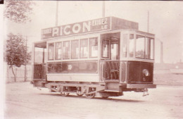 Photo  - 21- DIJON -  - Reseau Des T.E.D - Tramway  - Motrice Buire Vestibulée Livrée Au Dépot 1920/25 - Retirage - Unclassified