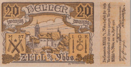 20 HELLER 1920 Stadt ZELL AN DER YBBS Niedrigeren Österreich Notgeld #PE104 - Lokale Ausgaben