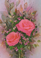 FLOWERS Vintage Postcard CPSM #PBZ474.A - Flowers