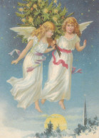 ENGEL WEIHNACHTSFERIEN Feiern & Feste Vintage Ansichtskarte Postkarte CPSM #PAH857.A - Angeli
