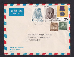 INDIA - Envelope Sent Via Air Mail, Book Post, Sent From India To Switzerland, Nice Franking / 2 Scans - Altri & Non Classificati