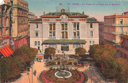 ALGERIE - Oran - La Poste Et La Place De La Bastille - Carte Postale Ancienne - Oran