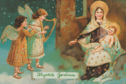 ANGEL CHRISTMAS Holidays Vintage Postcard CPSM #PAH463.A - Anges