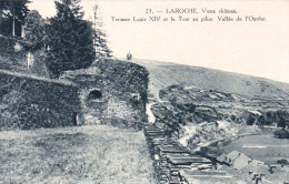 LA ROCHE En ARDENNE - Vieux Château - Terrasse Louis XIV Et La Tour Au Pilier. Vallée De L'Ourthe - La-Roche-en-Ardenne
