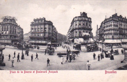 BRUXELLES - Place De La Bourse Et Boulevard Anspach - Bruxelles-ville