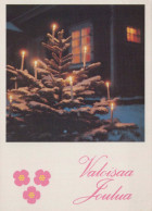 Feliz Año Navidad VELA Vintage Tarjeta Postal CPSM #PAW094.A - New Year