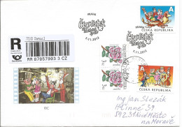 FDC 751 Czech Republic Ctyrlistek (Four Leaf Clover) In The King's Service Cartoon 2012 - Raubkatzen