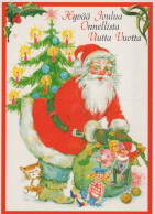 PÈRE NOËL Bonne Année Noël Vintage Carte Postale CPSM #PBL336.A - Santa Claus