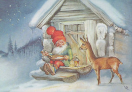 PÈRE NOËL Bonne Année Noël Vintage Carte Postale CPSM #PBL016.A - Santa Claus