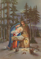 Jungfrau Maria Madonna Jesuskind Weihnachten Religion Vintage Ansichtskarte Postkarte CPSM #PBB926.A - Vierge Marie & Madones