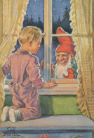 WEIHNACHTSMANN SANTA CLAUS Neujahr Weihnachten GNOME Vintage Ansichtskarte Postkarte CPSM #PAZ894.A - Santa Claus