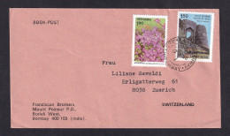 INDIA - Book Post, Envelope Sent From India To Switzerland, Nice Franking / 2 Scans - Andere & Zonder Classificatie