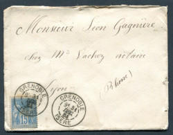 RC 27596 FRANCE 1884 - 1er MOIS D'UTILISATION DU DAGUIN A GRENOBLE - TB - Oblitérations Mécaniques (Autres)