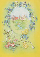 PÂQUES POULET ŒUF Vintage Carte Postale CPSM #PBO699.A - Pâques