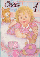 ALLES GUTE ZUM GEBURTSTAG 1 Jährige MÄDCHEN KINDER Vintage Postal CPSM #PBT940.A - Cumpleaños