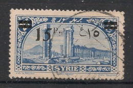 SYRIE - 1926 - N°YT. 183 - Palmyre 15pi Sur 25pi - Oblitéré / Used - Used Stamps