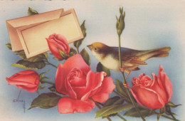 FLORES Vintage Tarjeta Postal CPSMPF #PKG080.A - Blumen